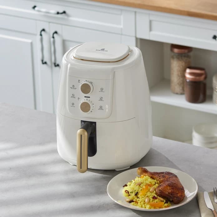 هواپز و سرخ کن بدون روغن کرم طلایی کاراجا Karaca Air Pro Cook Manuel XL Airfryer Krem Gold — تصویر ۳
