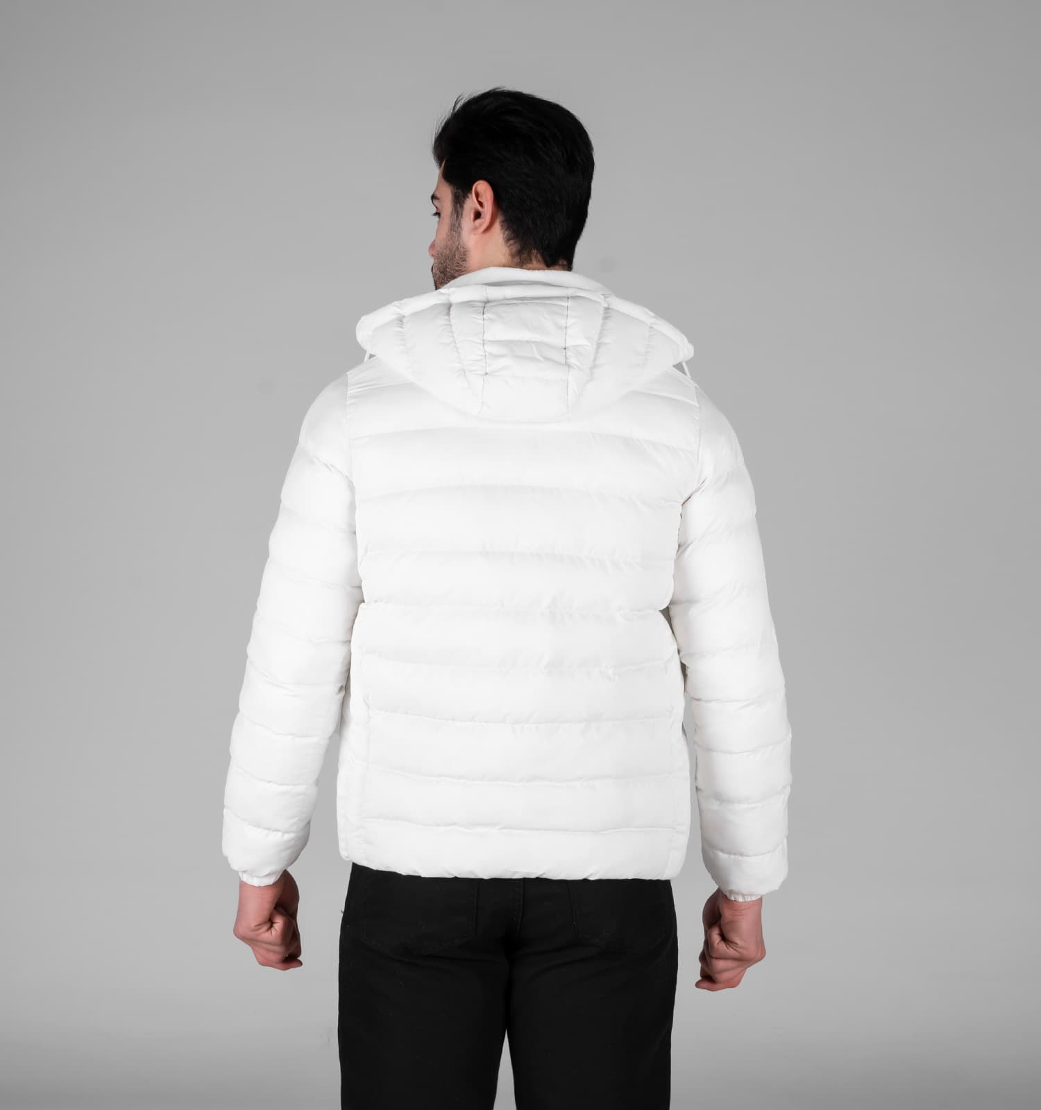کاپشن مردانه نرمال ساده تی سی سفید North Face کد 49281 — تصویر ۳