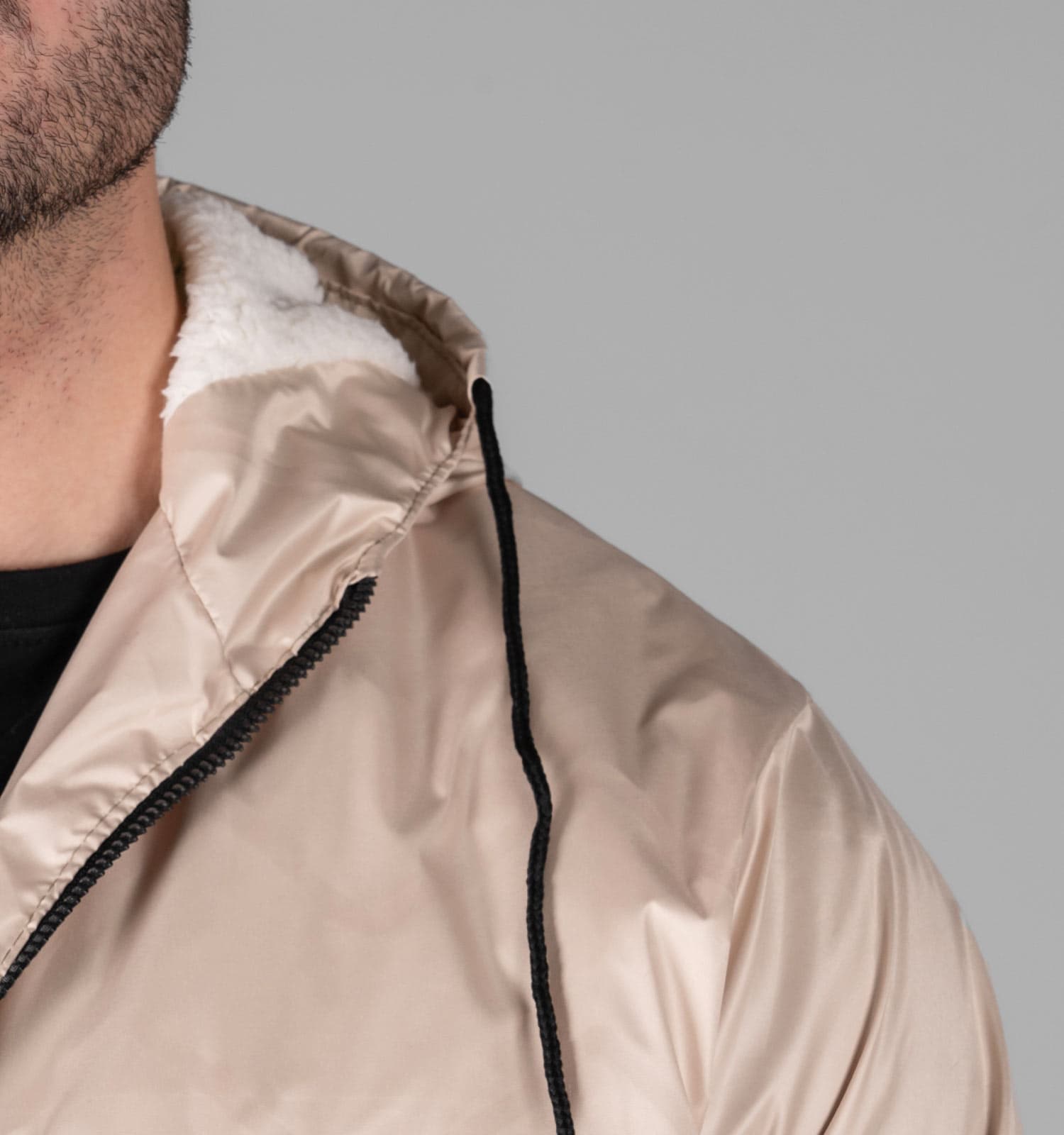 کاپشن مردانه نرمال ساده مموری کرم Nike کد 49345 — تصویر ۵