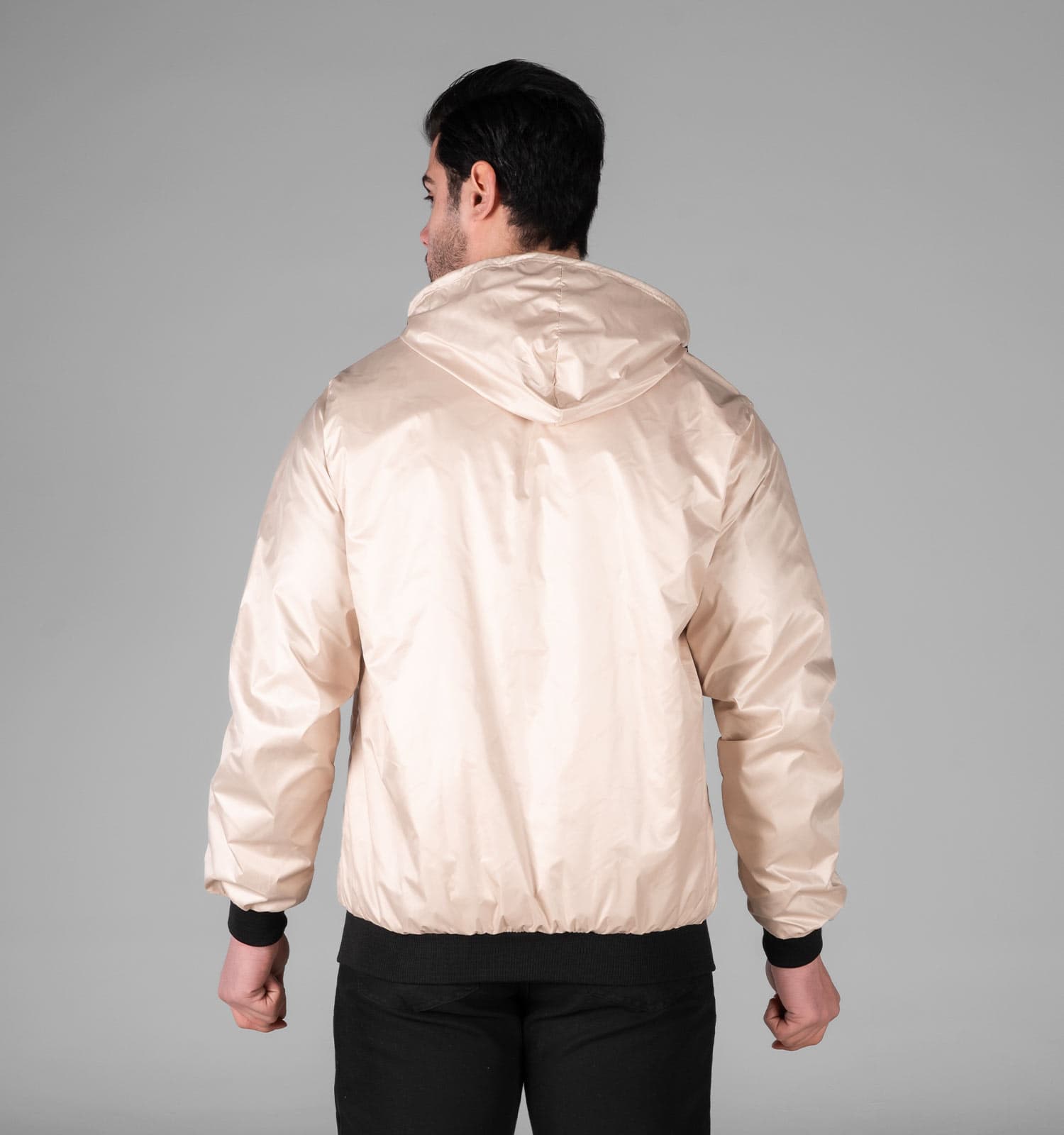 کاپشن مردانه نرمال ساده مموری کرم Nike کد 49345 — تصویر ۴