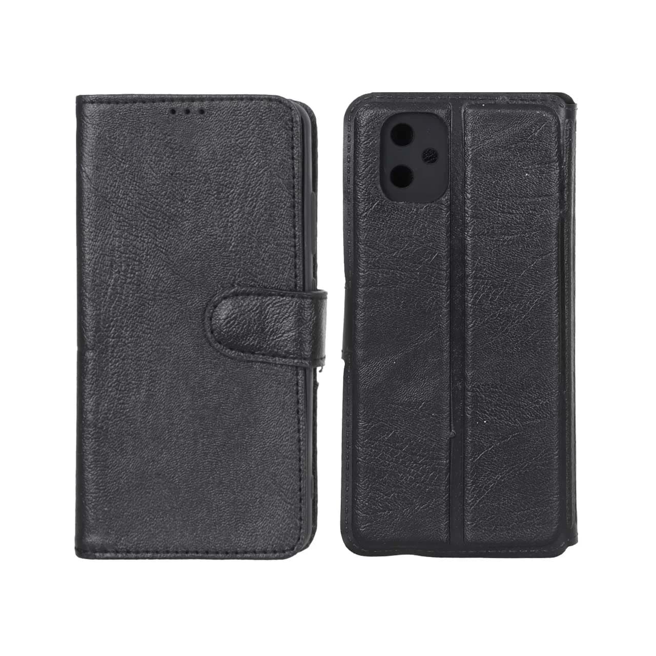 کیف موبایل چرمی مگنتی محافظ لنزدار Samsung Galaxy A05 / M05 / F05 — تصویر ۴