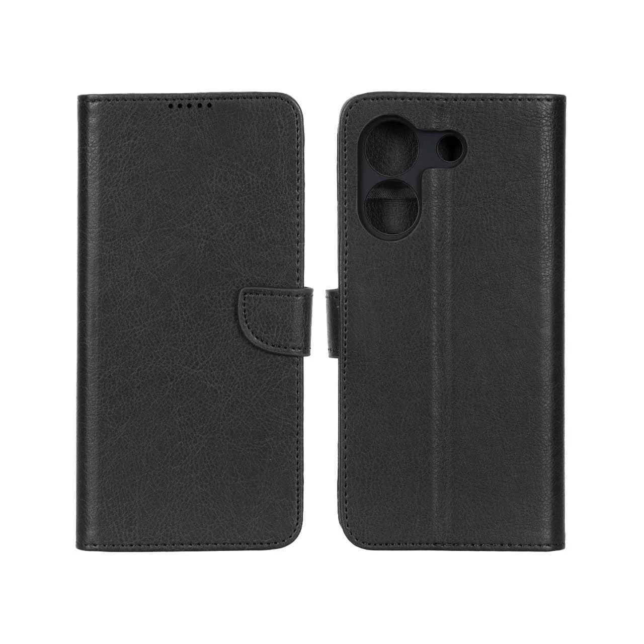 کیف چرمی موبایل مگنتی محافظ لنزدار KRF مدل Xiaomi Poco M7 Pro 5G — تصویر ۳