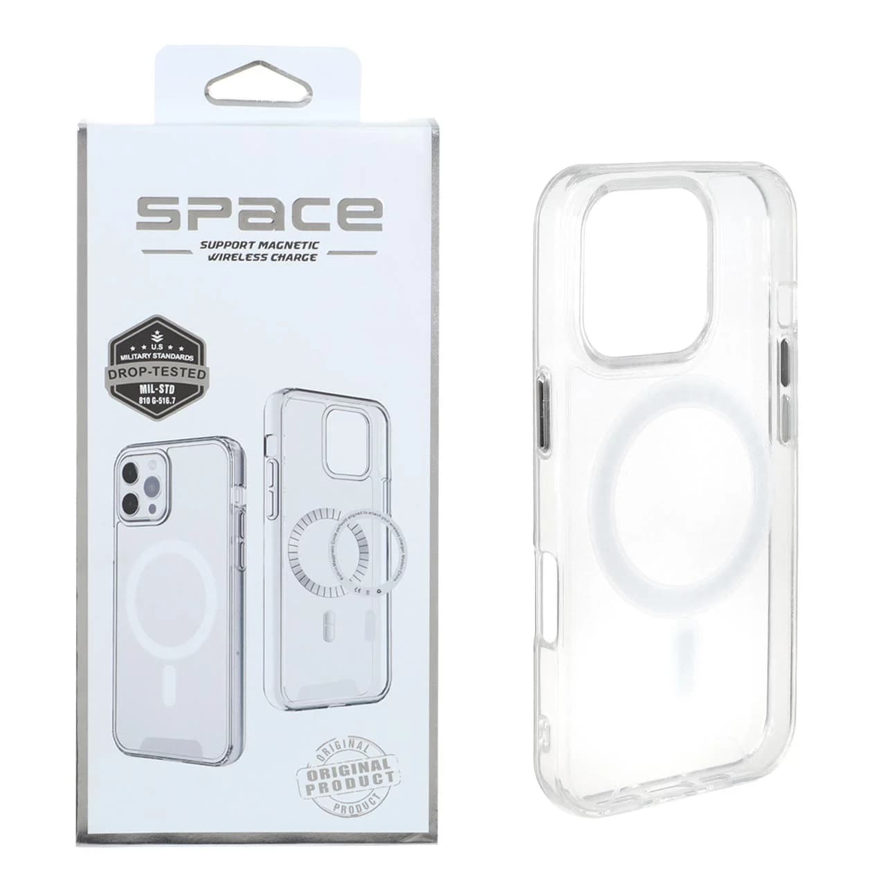 قاب اورجینال Space شفاف Magsafe مدل Apple iPhone 16 Pro (پک دار)