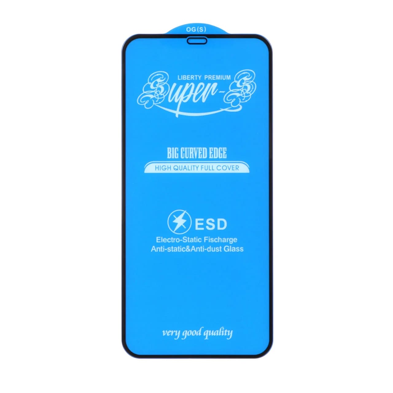 محافظ صفحه نمایش شیشه ای آنتی استاتیک مات Full Cover Super S-OG مدل Iphone X Max / XS Max / 11 Pro Max