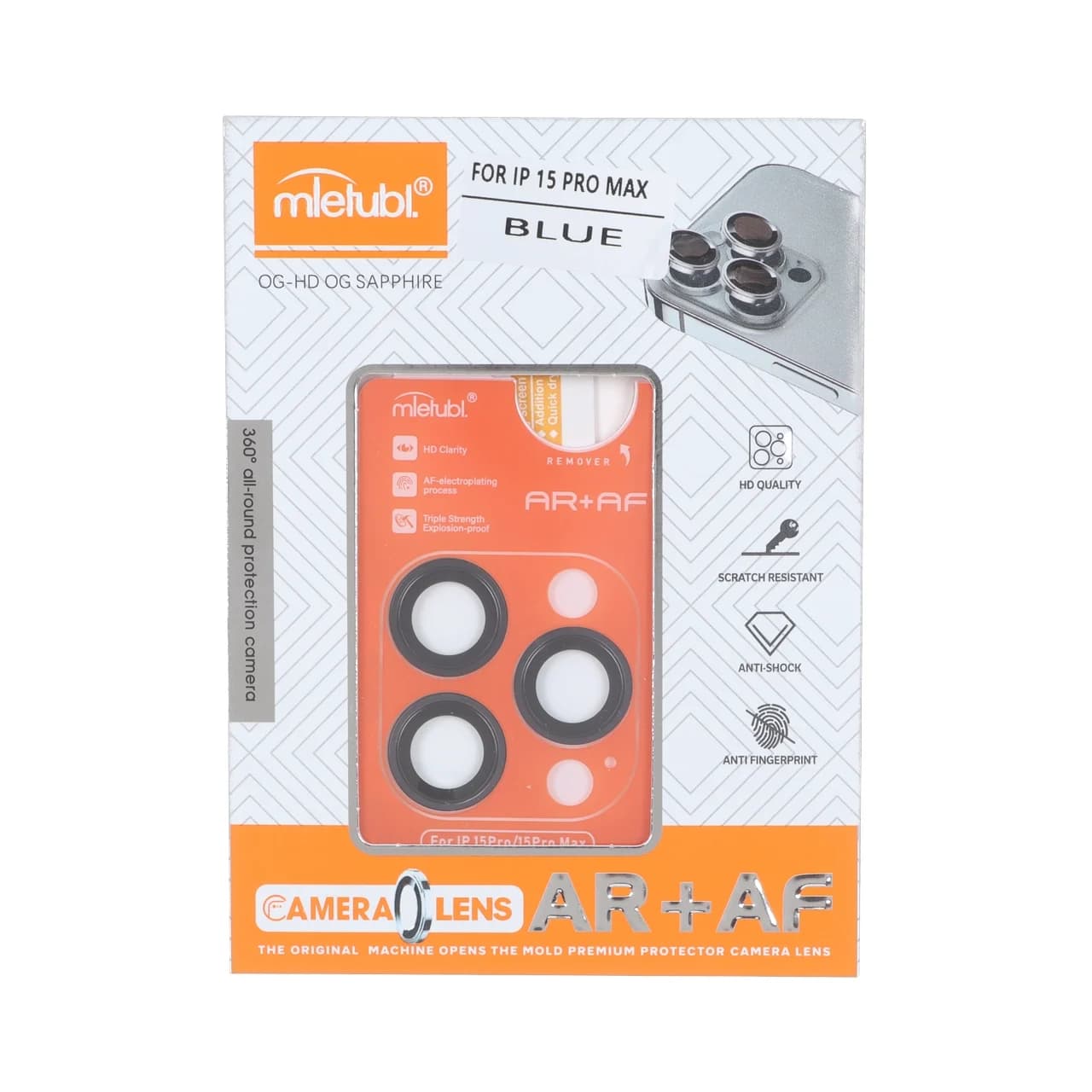 محافظ لنز رینگی اورجینال Mietubl شابلون دار Apple iPhone 15 Pro Max / iPhone 15 Pro — تصویر ۲