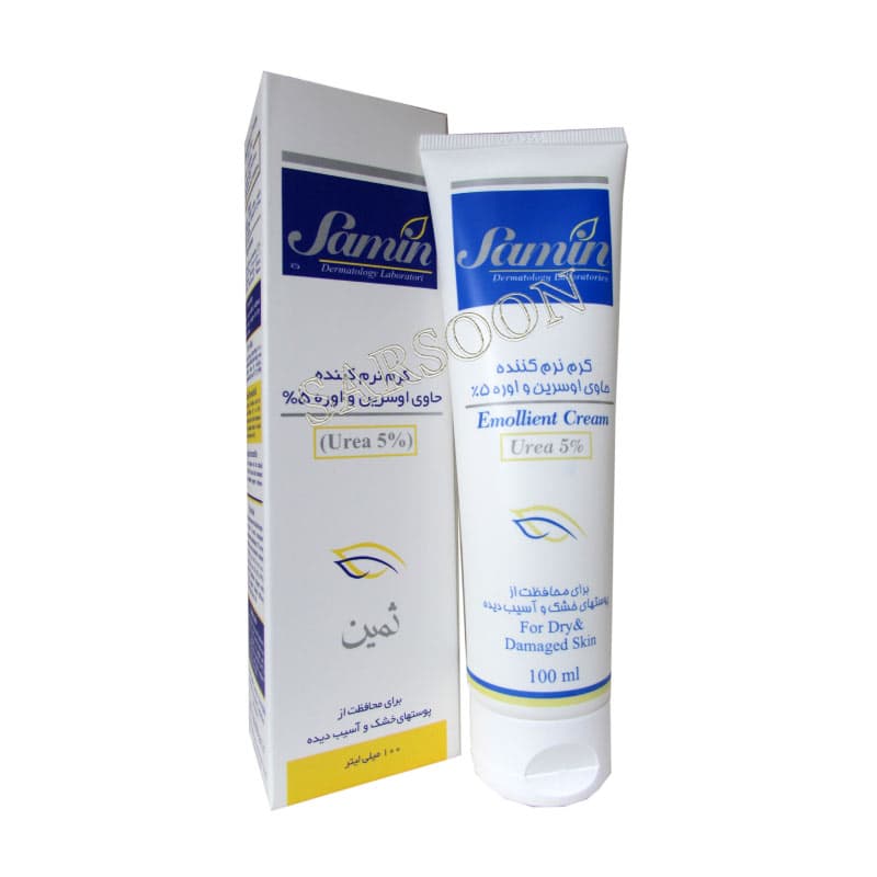 کرم نرم کننده حاوی اوسرین ثمین مخصوص پوست خشک ۵درصد Samin Emollient Cream For Dry And Damaged Skin l — تصویر ۲