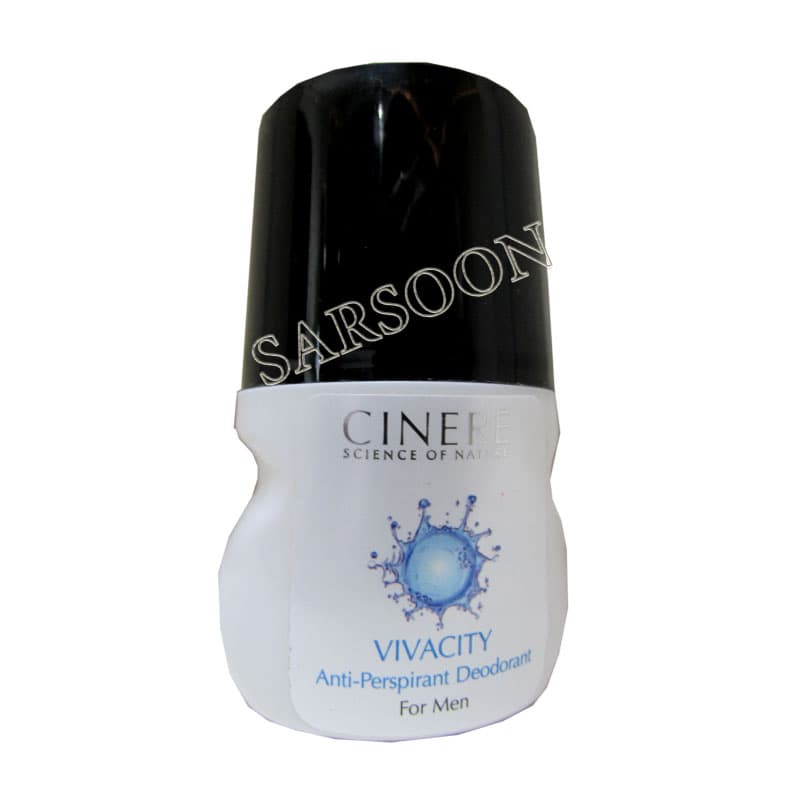 رول ضد تعریق مردانه سینره با رایحه خنک Cinere Vivacity Antiperspirant Deodorant For Men 50 ml