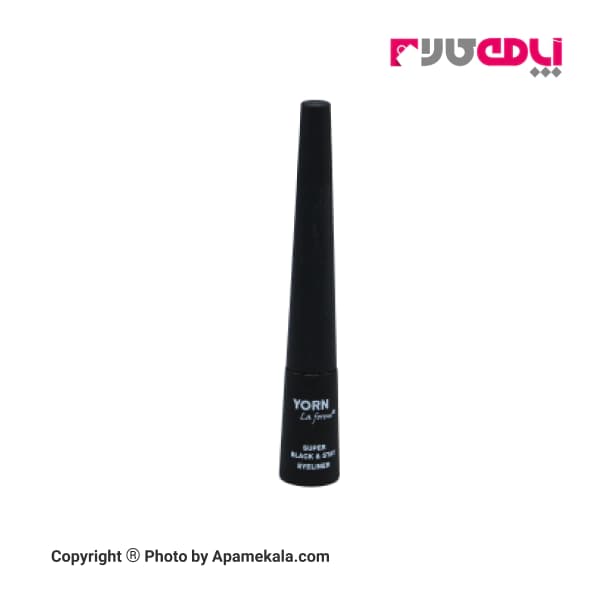 خط چشم مویی یورن YORN مدل SUPER BLACK STAY EYELINER