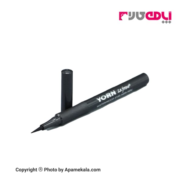 خط چشم ماژیکی ضد آب یورن YORN مدل BLACK 01