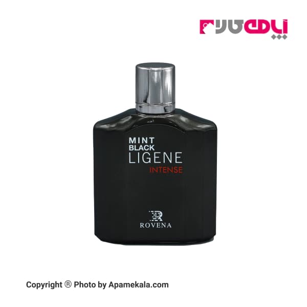ادو پرفیوم مردانه برند روونا (ROVENA) مدل MINT BLACK LIGENE INTENSE