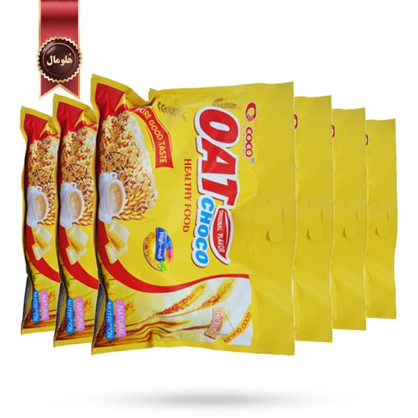 6 بسته شکلات غلات اوت چوکو Oat choco مدل کوکو COCO وزن 400 گرم (اورجینال)
