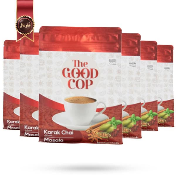 6 بسته چای کرک گودکاپ Good Cop مدل ماسالا Masala وزن 500 گرم (اورجینال)
