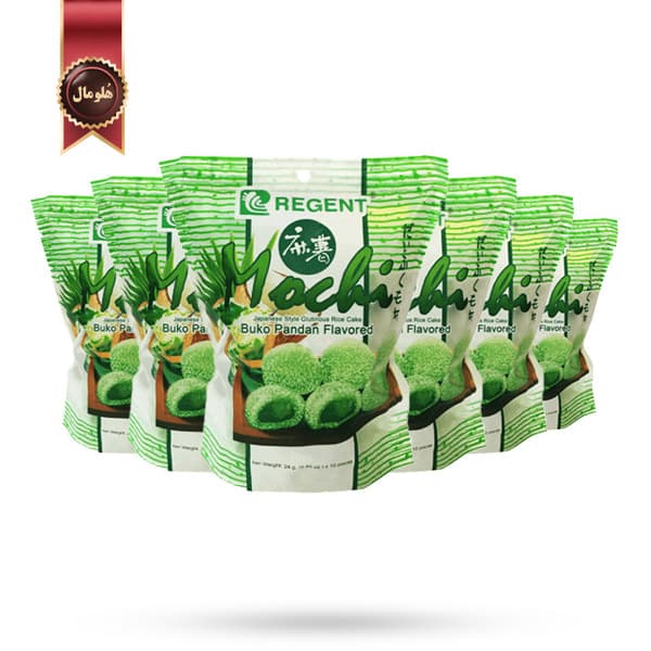 6 بسته موچی ریجنت Regent با طعم بوکو پاندان buko pandan وزن 240 گرم (اورجینال)