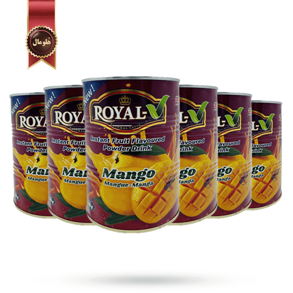 6 عدد پودر شربت رویال royal مدل انبه mango وزن 900 گرم (اورجینال)