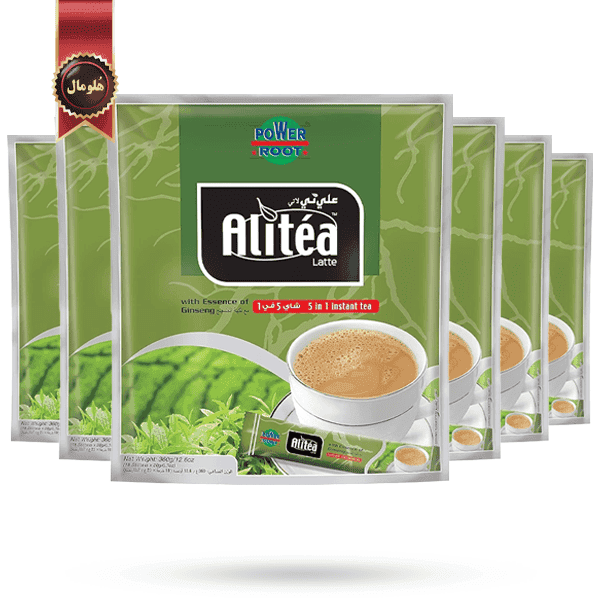 6 بسته چای لاته علی تی Alitea مدل 5 در 1 پک 18 ساشه ای (اورجینال)
