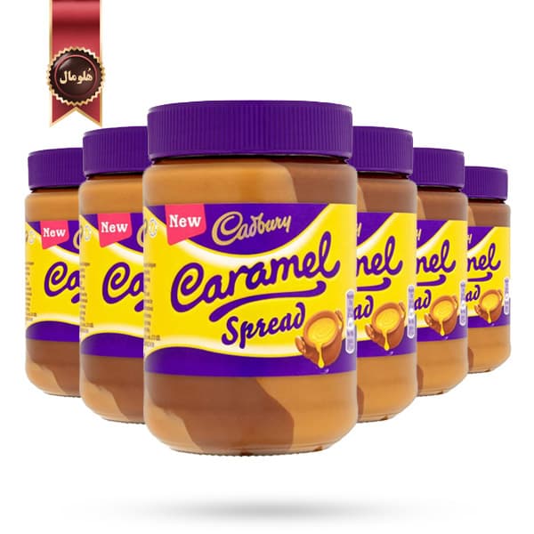 6 عدد کرم کاراملی شکلاتی کدبری cadbury caramel spread وزن 400 گرم (اورجینال)