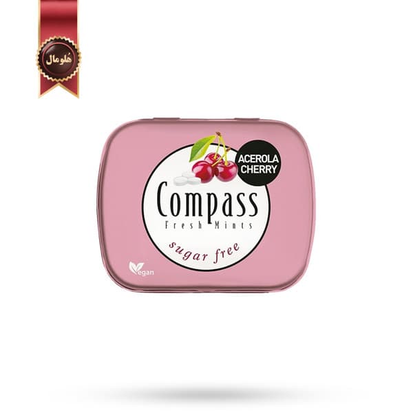 قرص خوشبوکننده دهان کامپس compass مدل گیلاس آسرولا Acerola Cherry (اورجینال)