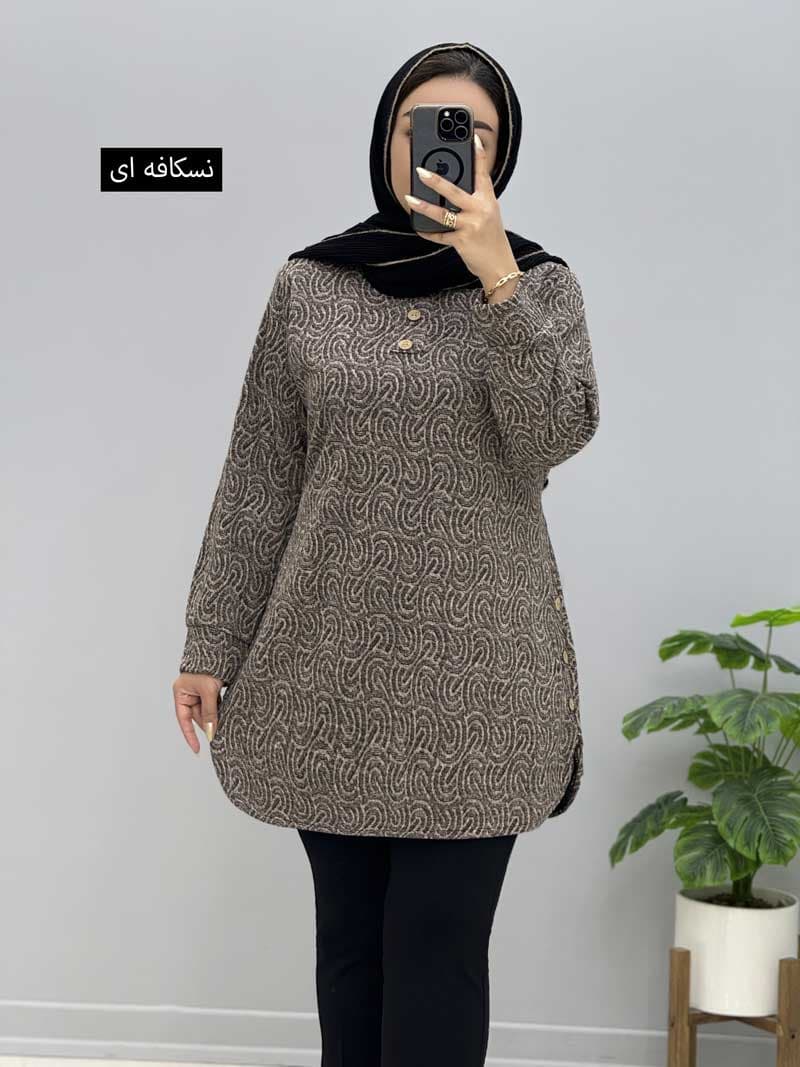 تونیک ژاکارد حلما کد 957146 — تصویر ۴