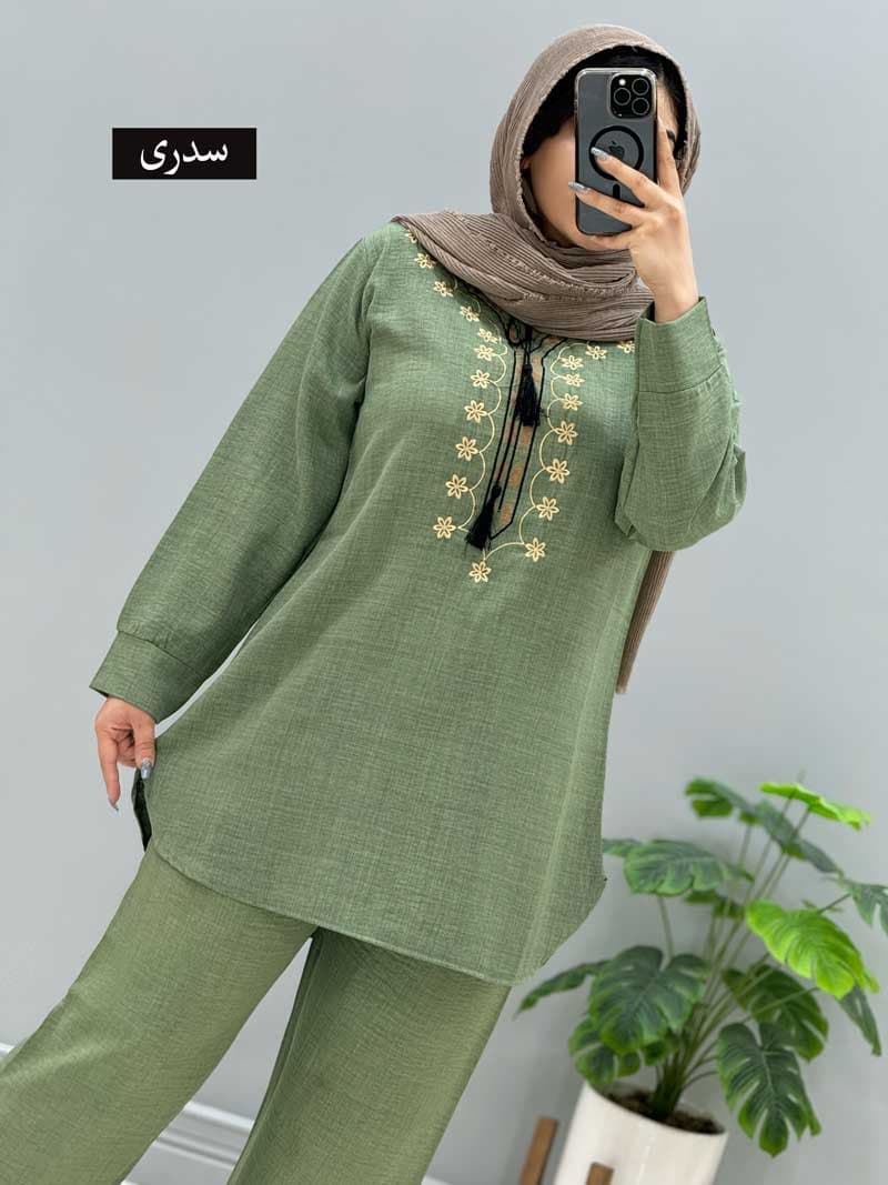 ست تونیک و شلوار ماندانا کد 957221 — تصویر ۳