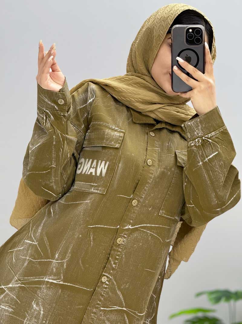 مانتو کتان توتیا کد 106619