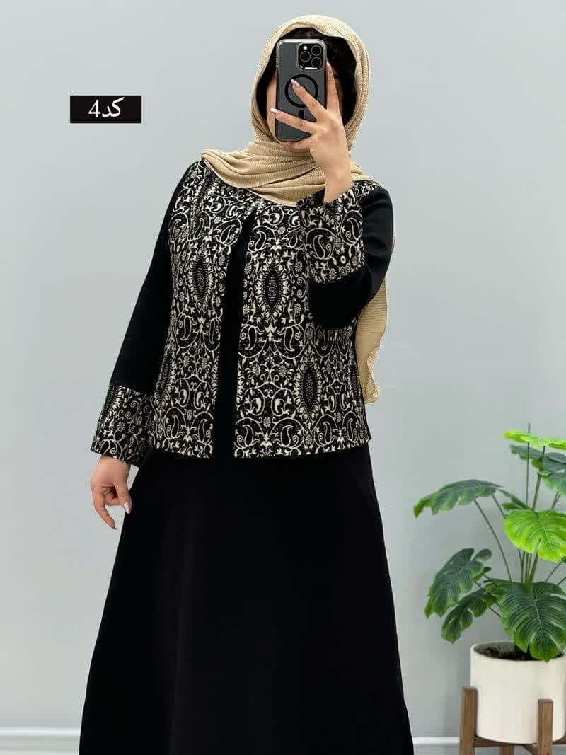 مانتو پیراهنی دوتیکه رامونا کد 101129 — تصویر ۴