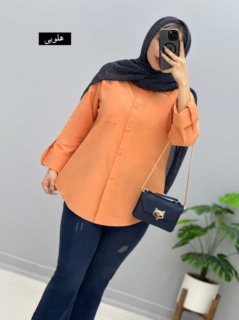 شومیز لینن دل آسا کد 925988