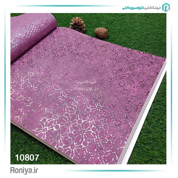 کاغذ دیواری طرح دار فلزکاری کد 10801 — تصویر ۵