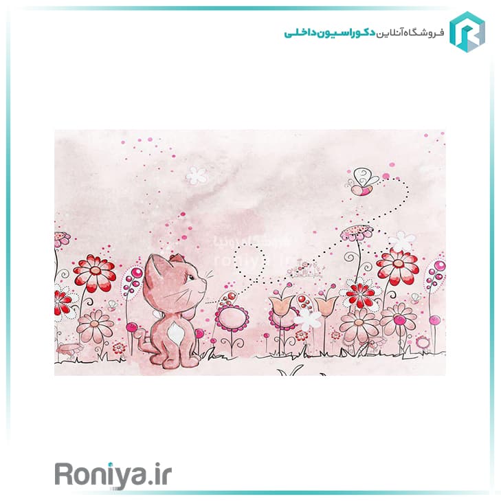 پوستر دیواری صورتی اتاق کودک کد CN-0257 — تصویر ۲