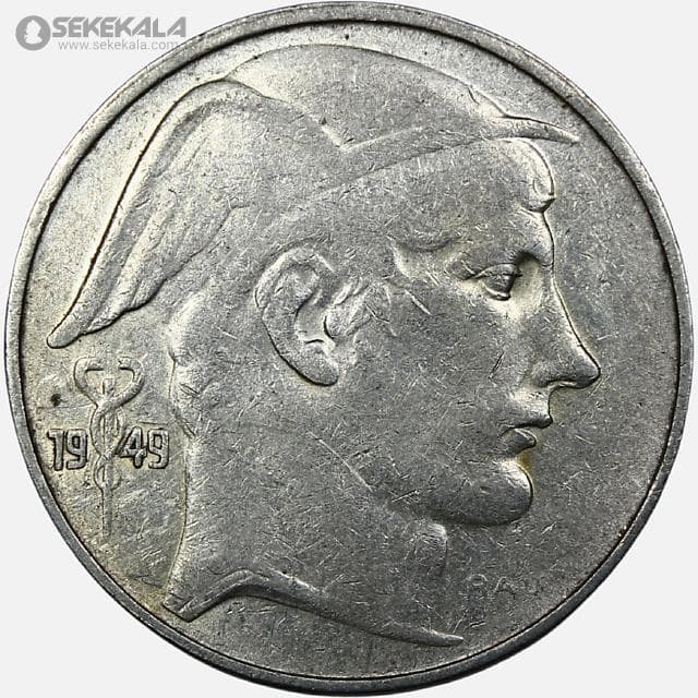 سکه 20 فرانک نقره بلژیک 1949 (بودوین اول)