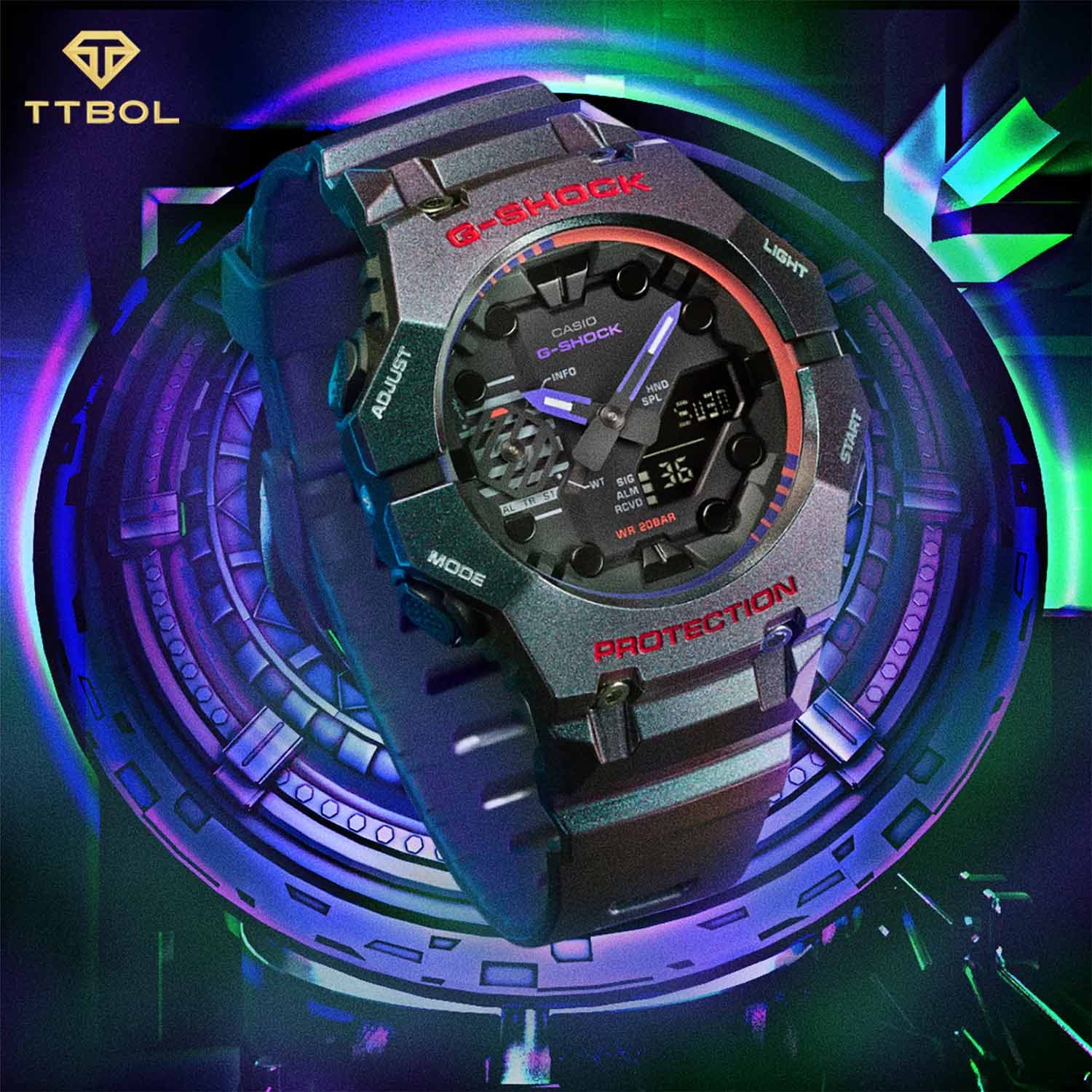 ساعت مچی مردانه کاسیو جیشاک CASIO G-SHOCK GA-B001AH-6A — تصویر ۳