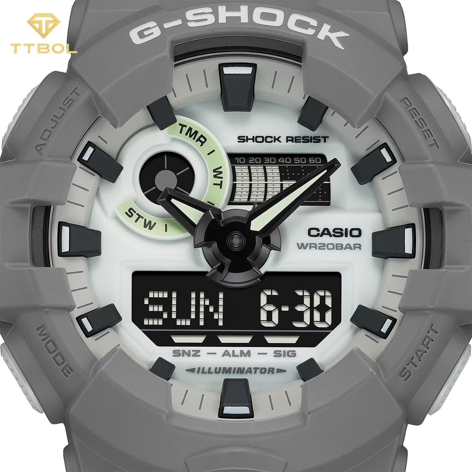 ساعت مچی مردانه کاسیو جیشاک CASIO G-SHOCK GA-700HD-8A — تصویر ۶