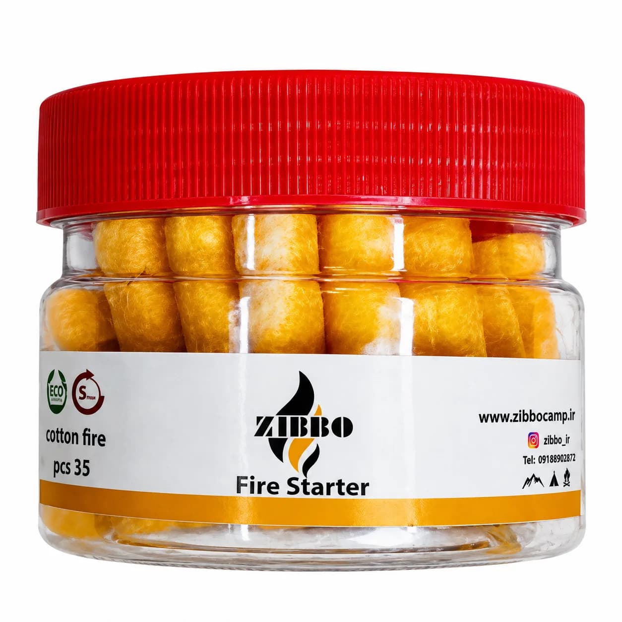 رول پنبه آتش زا استارتر آتش زیبو مدل Cotton Fire