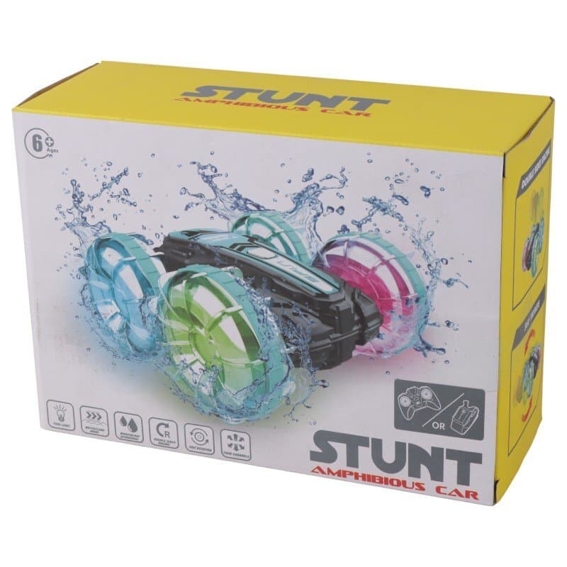 ماشین کنترلی شارژی دیوانه 4 چرخ رنگی آب و خاک Stunt Behtoys 103 کد 103 — تصویر ۳