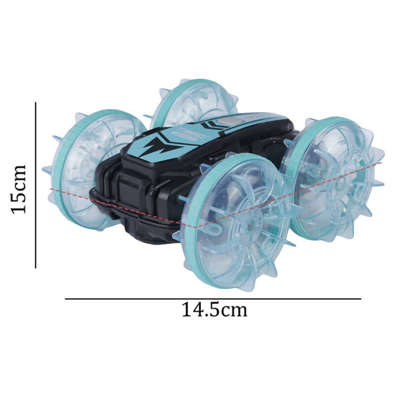 ماشین کنترلی شارژی دیوانه 4 چرخ رنگی آب و خاک Stunt Behtoys 103 کد 103 — تصویر ۶