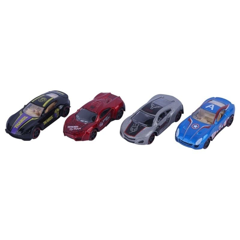 ماشین اسباب بازی فلزی Famous Car Die-Cast کد 101474 بسته 4 عددی