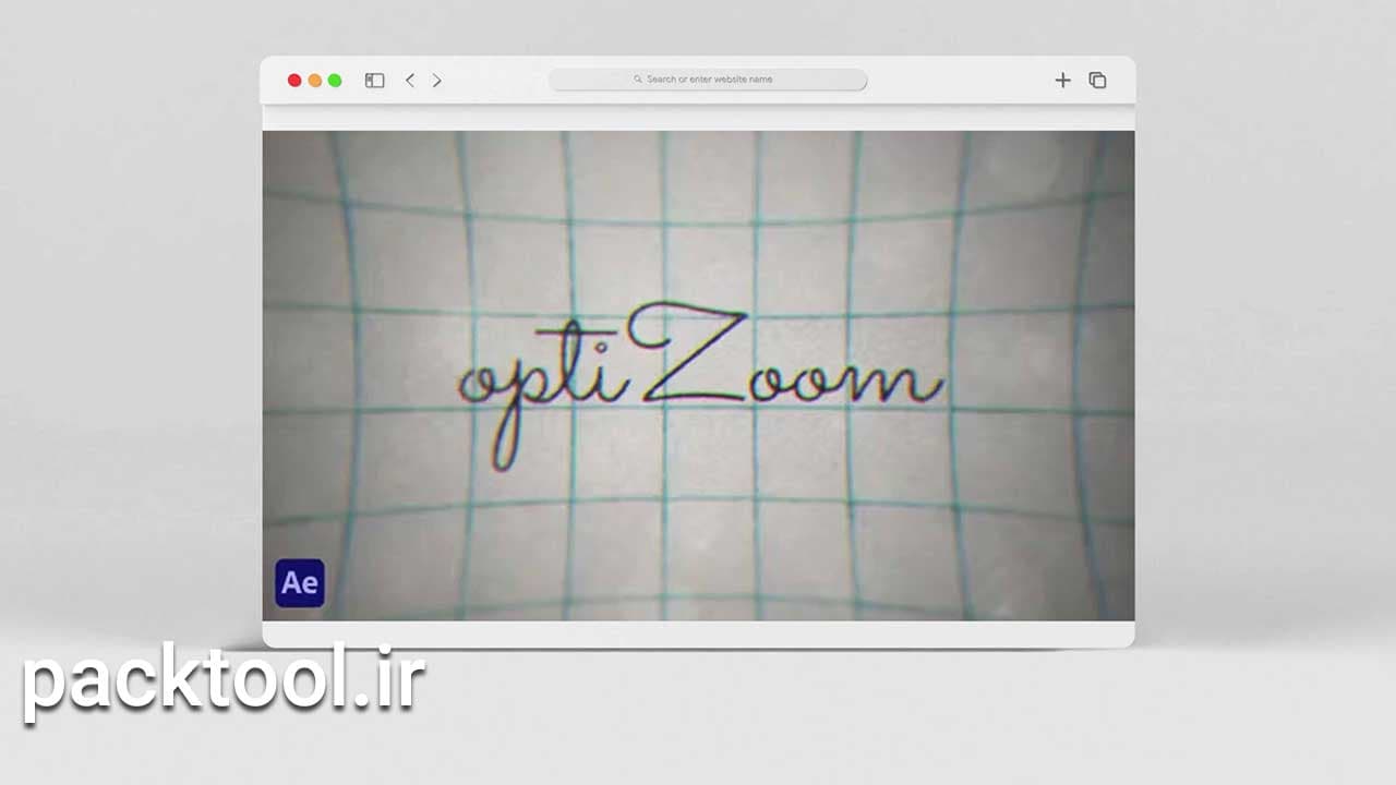 دانلود پروژه آماده قالب ایجاد زوم اپتیکال افتر افکت OptiZoom After Effects Template