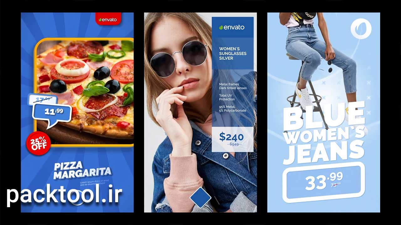 دانلود پروژه آماده افتر افکت تبلیغات فروش استوری اینستاگرام Instagram Stories Sales Promotion