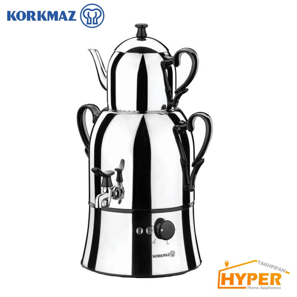 سماور برقی کرکماز Nosta کد 338 مشکی، صورتی، بنفش، آبی