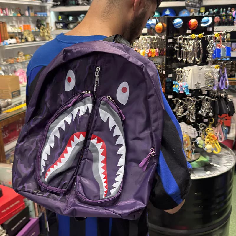 کوله بیپ Bape وارداتی بنفش — تصویر ۲