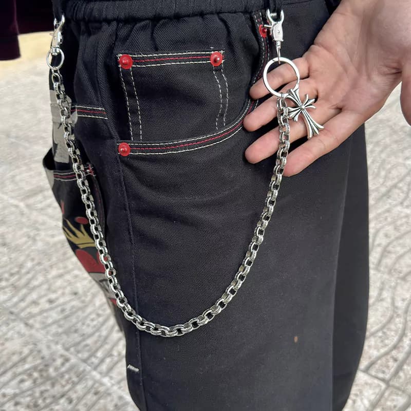 زنجیر شلوار کروم هارتز کد 21 Chrome Hearts