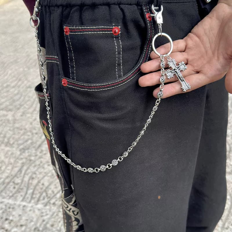 زنجیر شلوار کروم هارتز کد 20 Chrome Hearts