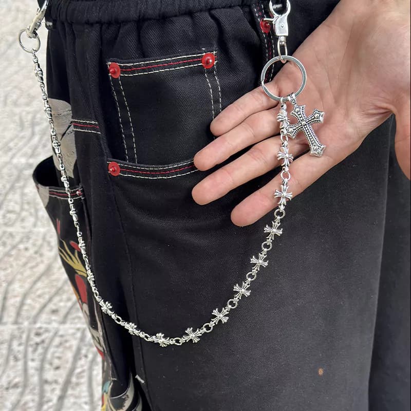 زنجیر شلوار کروم هارتز کد 19 Chrome Hearts