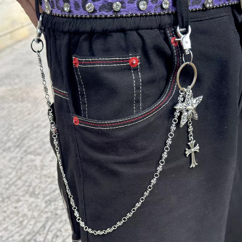 زنجیر شلوار کروم هارتز کد 14 Chrome Hearts