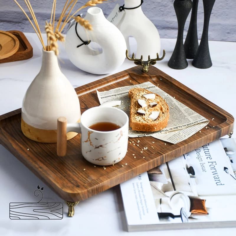 سینی مستیل طرح چوب گوزن کد 7372