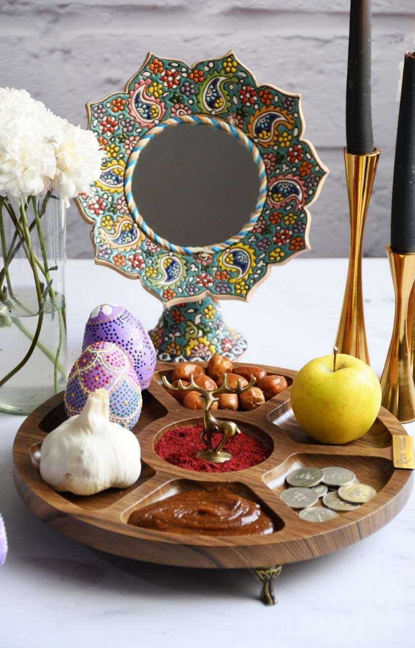 اردوخوری 7 خانه طرح چوب گوزن | قابل شستو به همراه جعبه — تصویر ۲