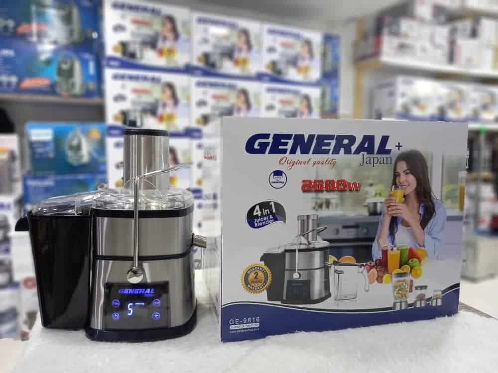 آبمیوه گیر چهار کاره اصلی مارک جنرال ژاپن مدل:GE_9816 — تصویر ۶