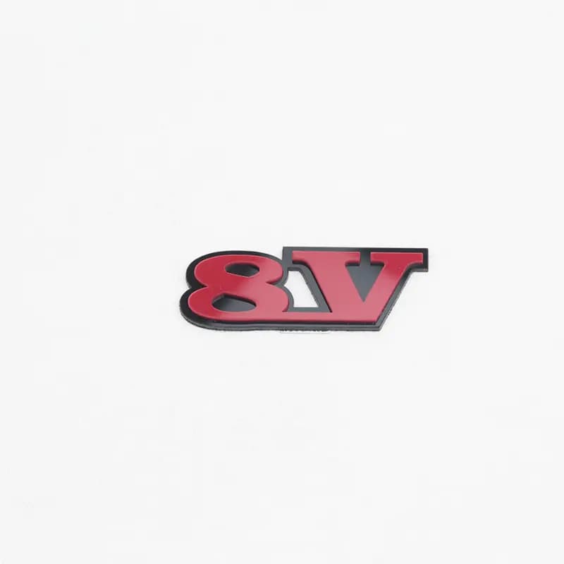 آرم 8V قرمز (بسته 5 عددی)
