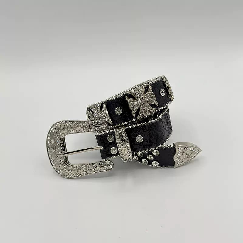 کمربند فول نگین Iron Cross کد 3