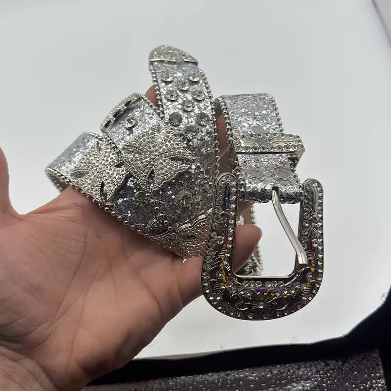 کمربند فول نگین Iron Cross کد 1 — تصویر ۴