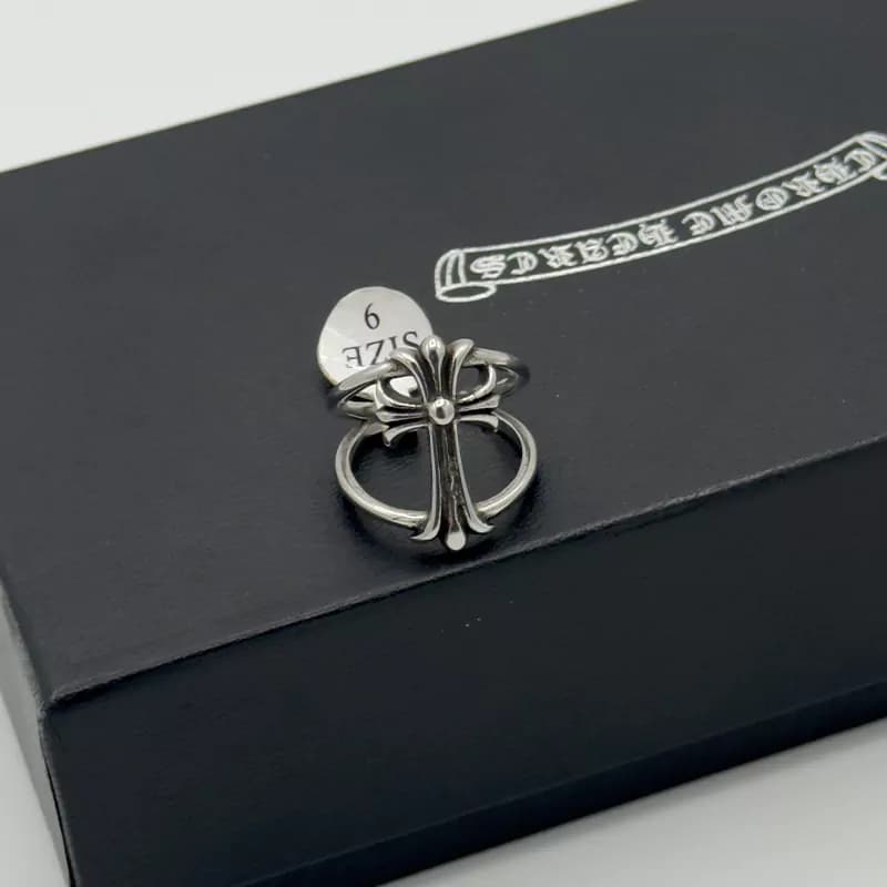 انگشتر کروم هارتز استیل کد 9 (Chrome Hearts)